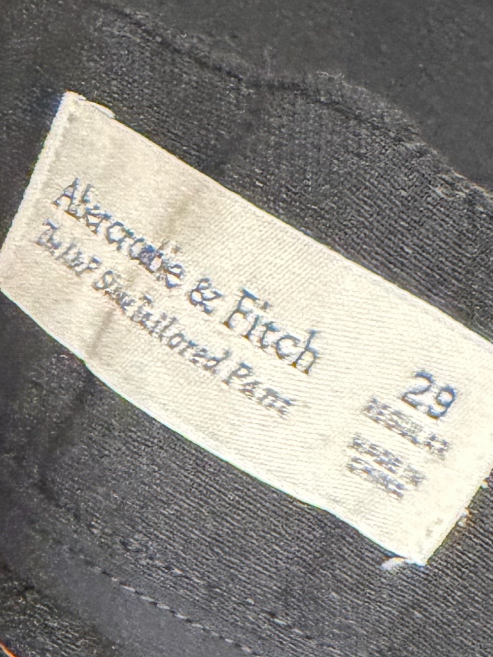 Abercrombie Women’s Sloan Pant Trousers Black Size 29/8 straight leg regular